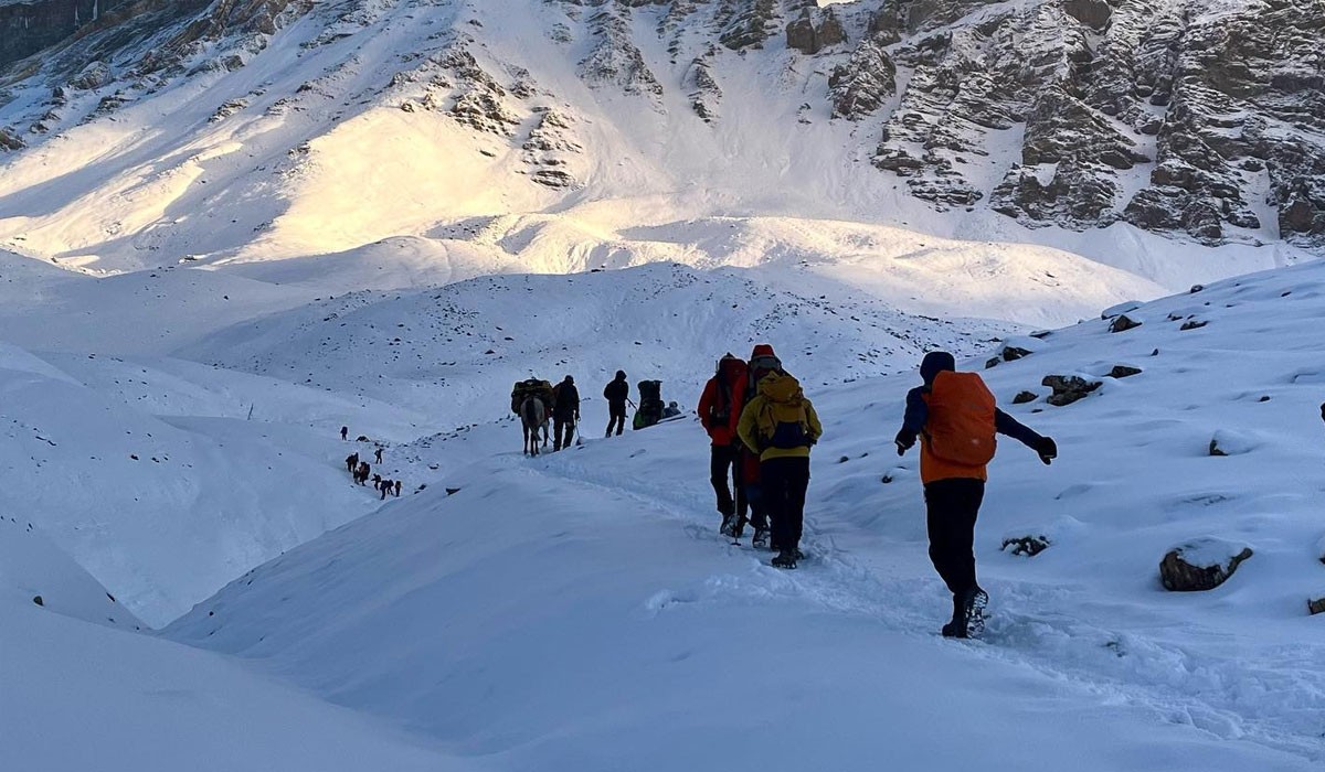 Annapurna Circuit Trek during January and February 