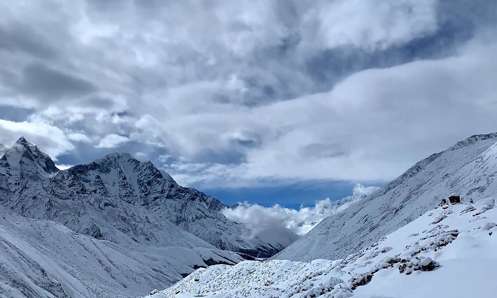 Everest Base Camp Trek in December winter