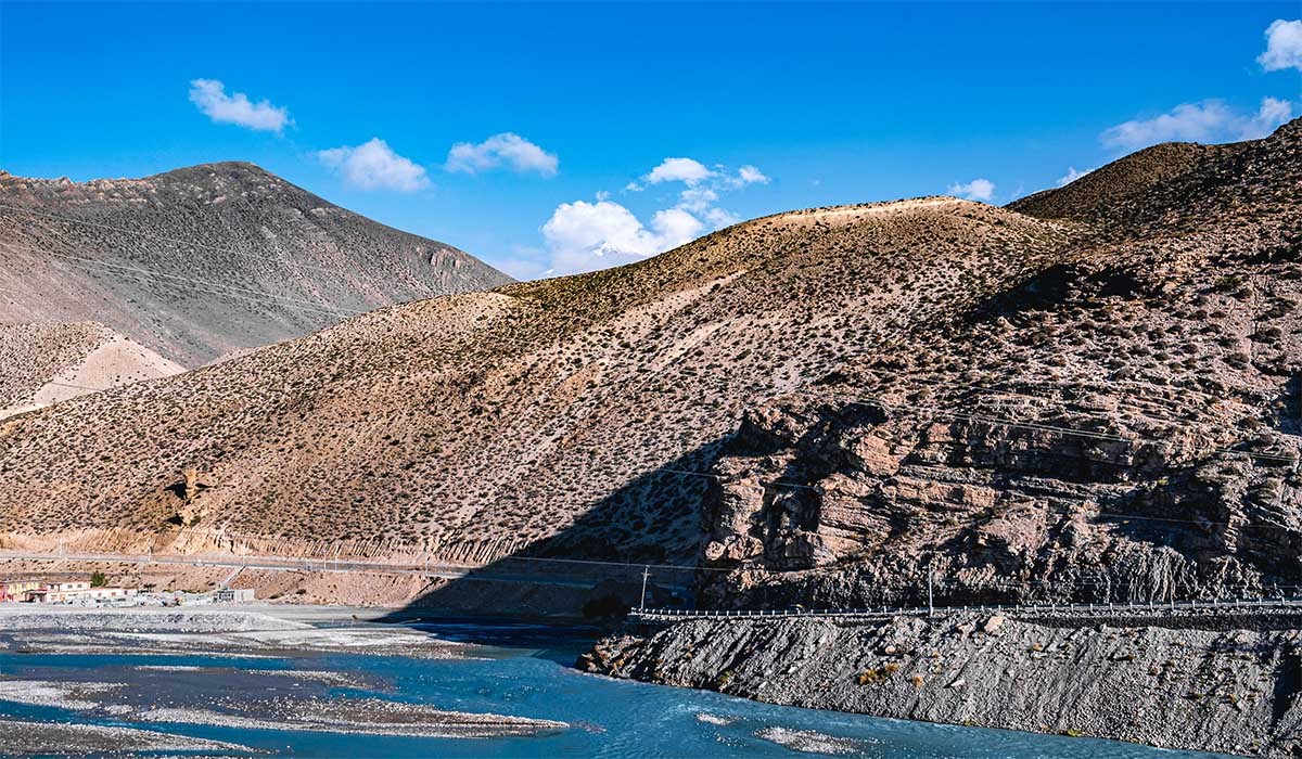mountain view from mustang nepal