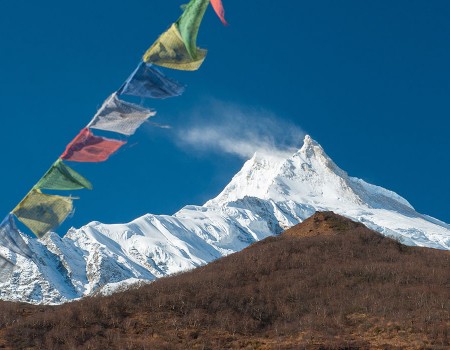 Manaslu Peak as seen from Samagaon