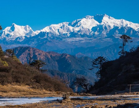 Beautiful view of mount Kanchenjunga