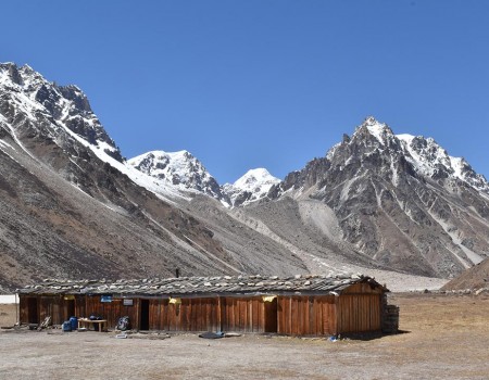 High altitude tea house of Kanchenjunga Circuit Trek