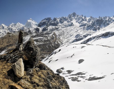 Kanchenjunga region mountain view