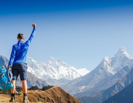 Everest base camp trek with helicopter return